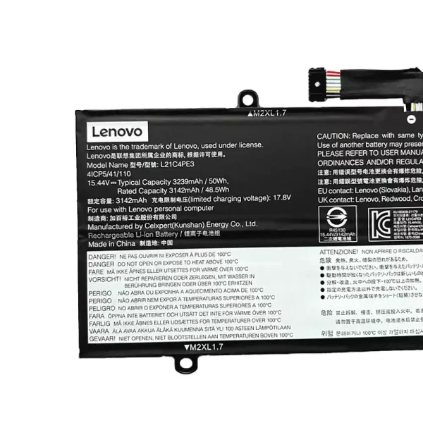 Batería para laptop LENOVO L21C4PE3 L21M4PE4 - Image 3