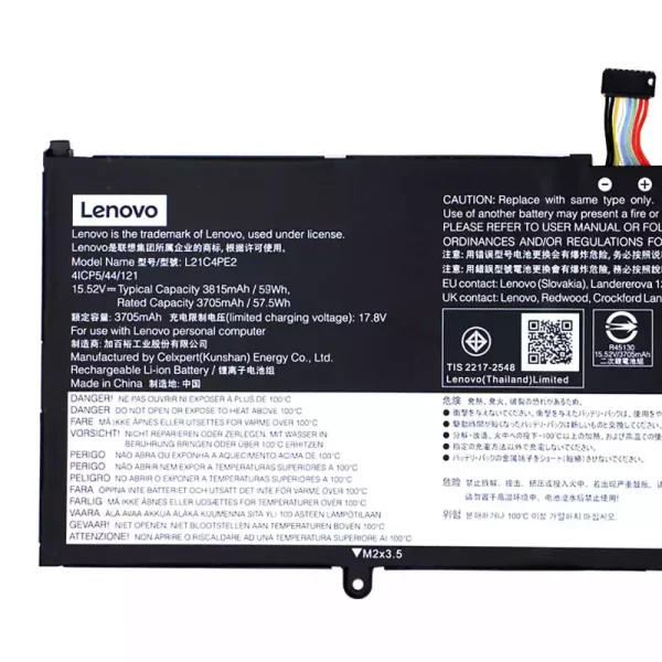 Batería para laptop Lenovo L21C4PE2 L21M4PE2 L21D4PE1 - Image 2