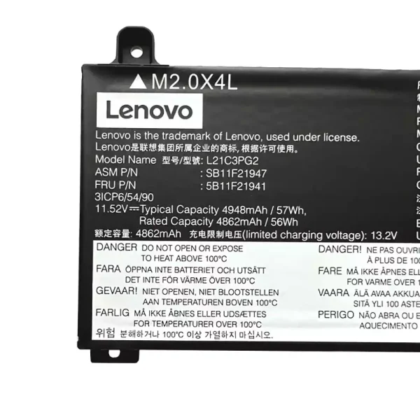 Batería para laptop Lenovo L21C3PG2 L21M3PG2 - Image 4
