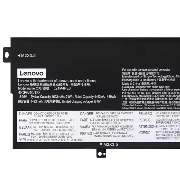 Batería para laptop Lenovo L21M4PE3 L21L4PE3 - Image 3