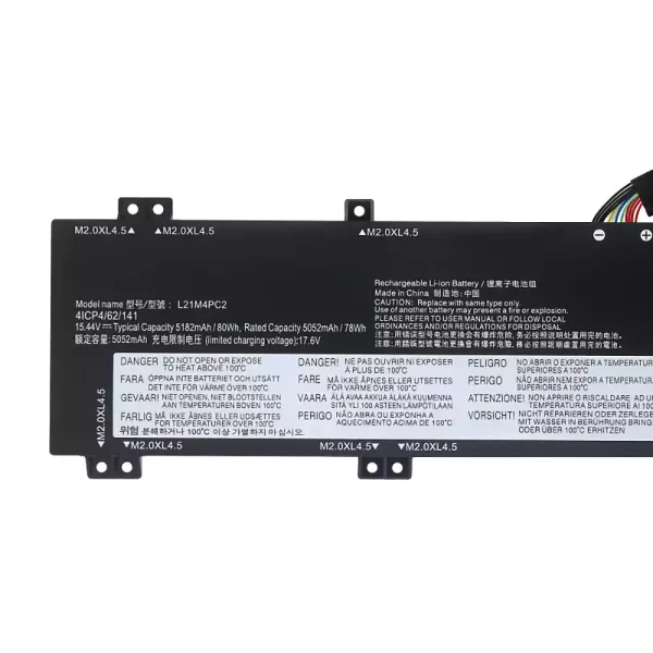 Batería para laptop Lenovo L21B4PC0 L21C4PC1 L21D4PC1 L21M4PC2 L21M4PC3 - Image 3