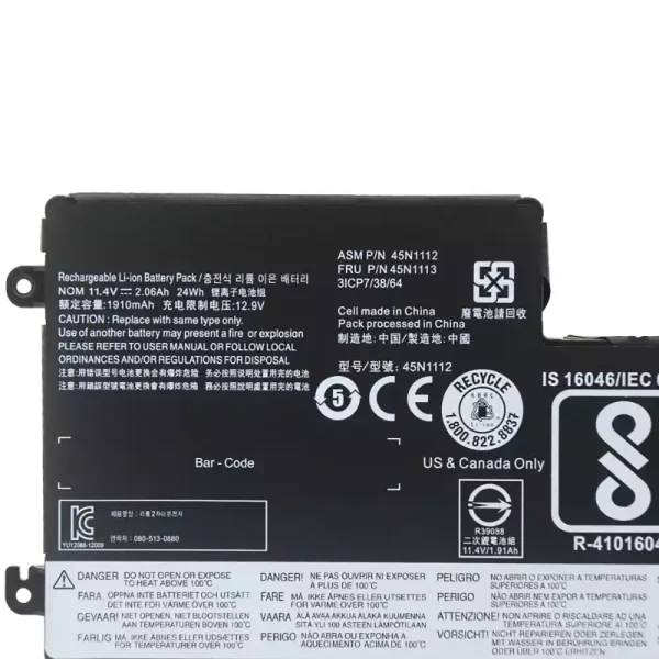 Batería para laptop LENOVO 45N1112 45N1113 - Image 3