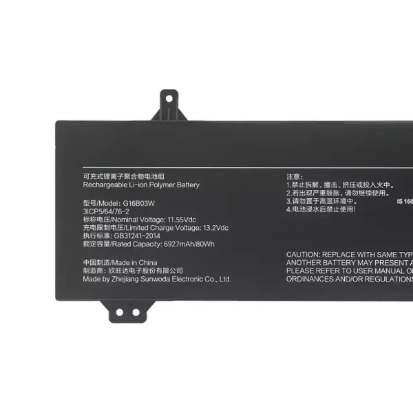 Batería para laptop G16B03W,Redmi G Pro 2022/Redmi G Pro 2024 - Image 3