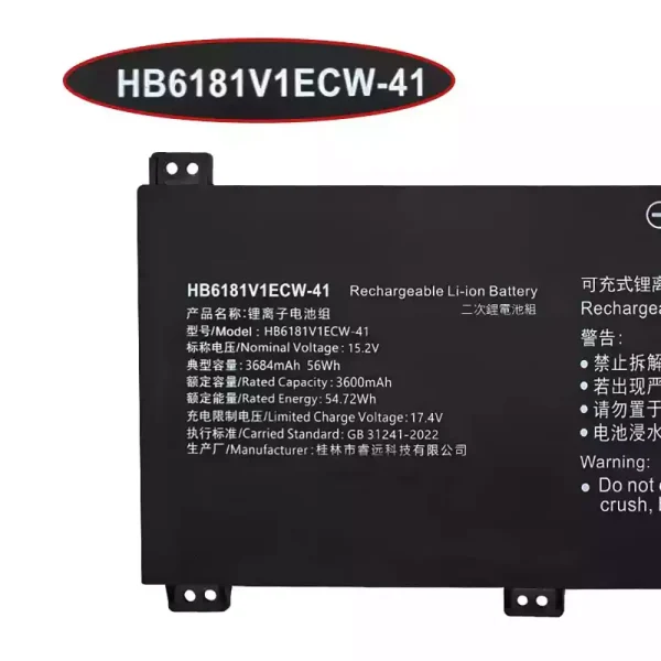 Batería para laptop HUAWEI HB6181V1ECW-41 - Image 3