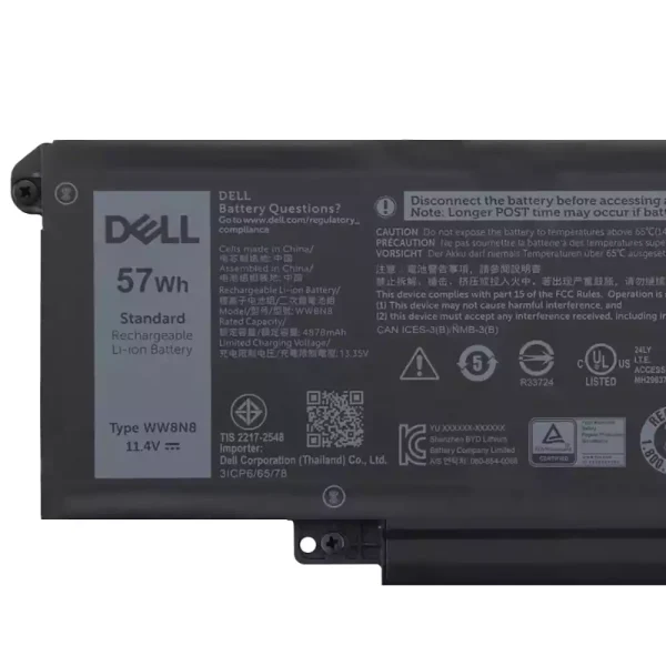 Batería para laptop DELL WW8N8 66DWX - Image 3