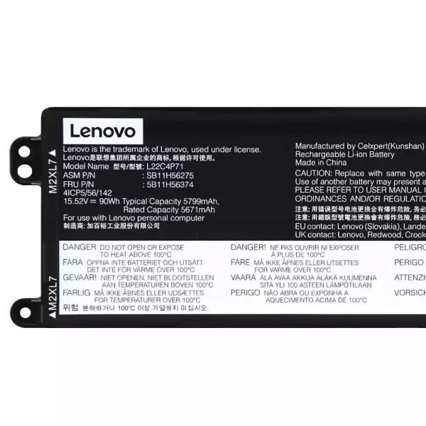 Batería para laptop LENOVO L22C4P71 L22M4P71 - Image 3