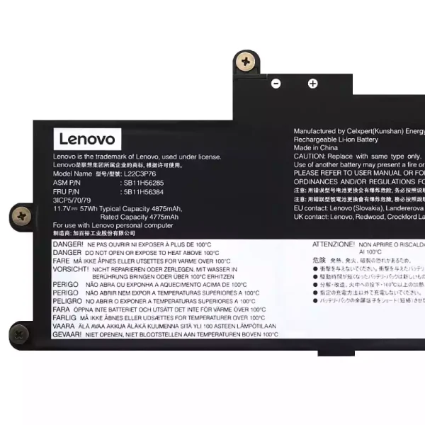 Batería para laptop LENOVO L22C3P76 SB11H56285 5B11H56384 - Image 3