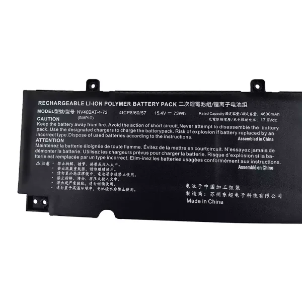 Batería para laptop NV40BAT-4-73 6-87-NV4RS-74M00 - Image 2