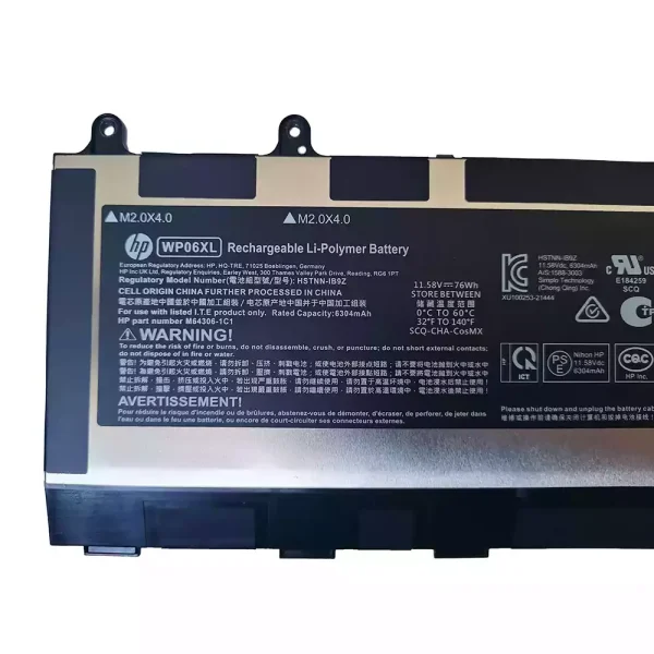Batería para laptop HP WP06XL - Image 3