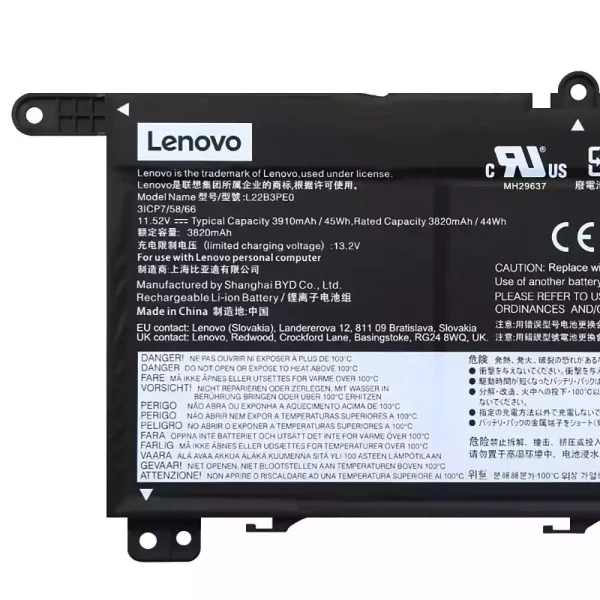 Batería para laptop LENOVO L22B3PE0 L22C3PE0 L22M3PE0 - Image 3