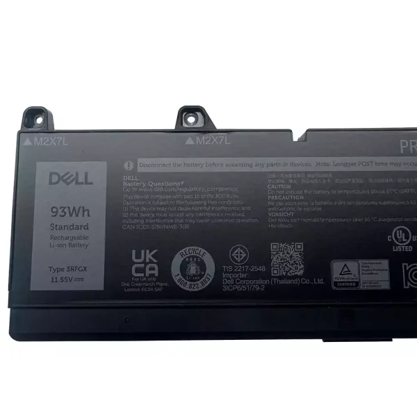 Batería para laptop DELL 3RFGX 1XM5X - Image 3