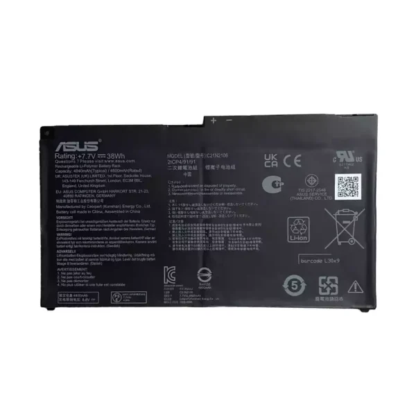 Batería para laptop ASUS C21N2106