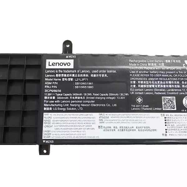Batería para laptop LENOVO L21L3P71 L21C3P71 L21M3P71 - Image 3