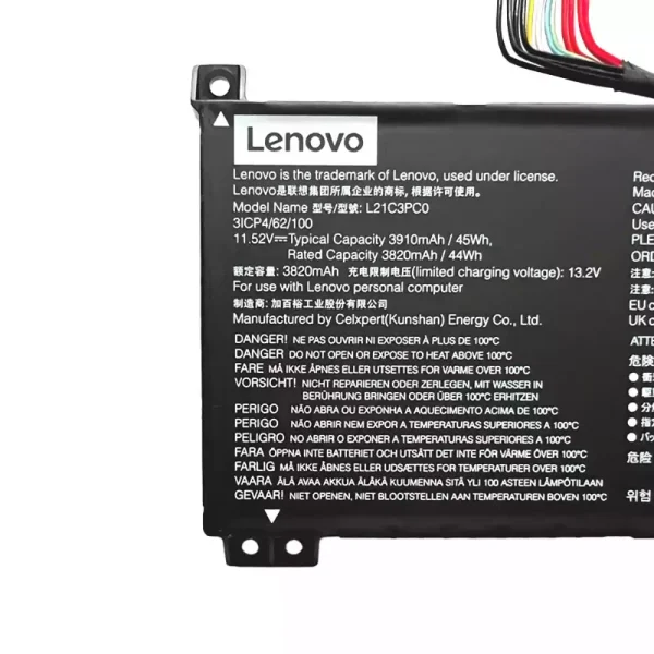 Batería para laptop Lenovo L21C3PC0 L21D3PC0 L21L3PC0 L21M3PC0 - Image 4