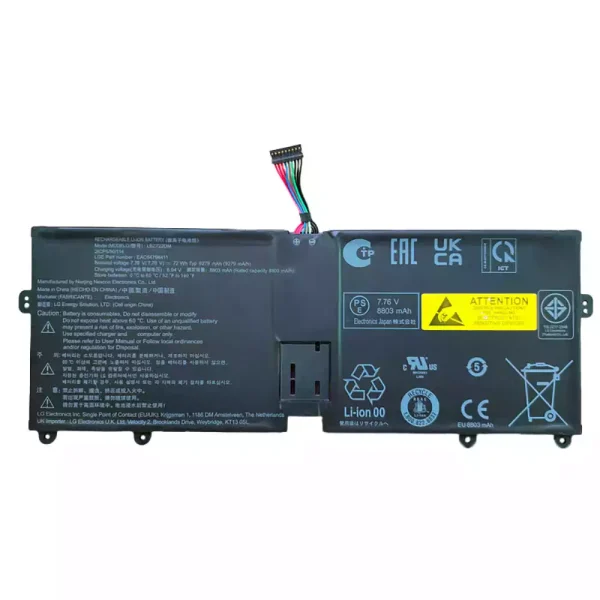 Batería para laptop LG gram LBZ722DM
