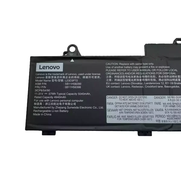 Batería para laptop Lenovo L23D3P72 L23M3P70 L22D3P71 - Image 2