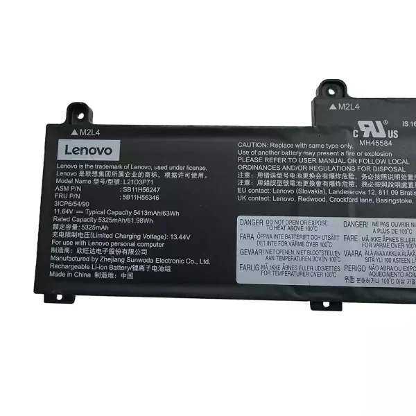 Batería para laptop Lenovo L21D3P71 SB11H56247 5B11H56346 - Image 3