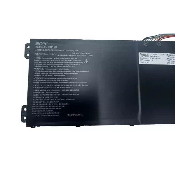 Batería para laptop ACER AP19D5P - Image 3