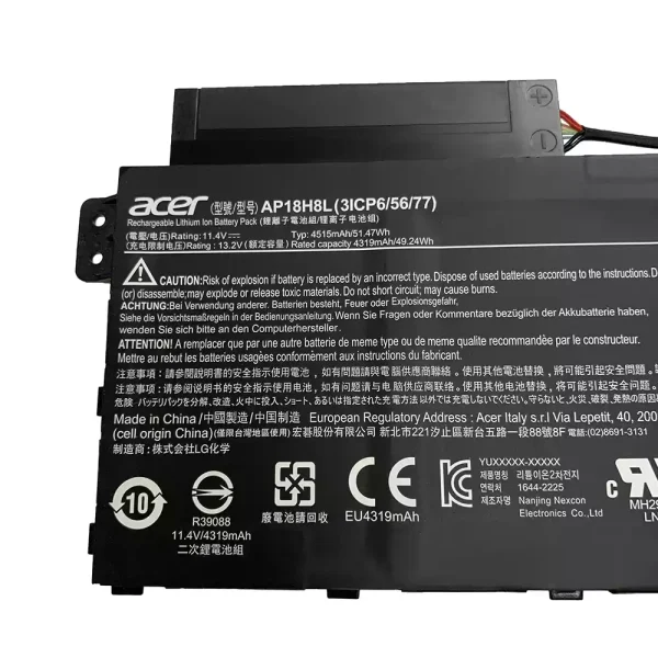 Batería para laptop ACER AP18H18L - Image 2