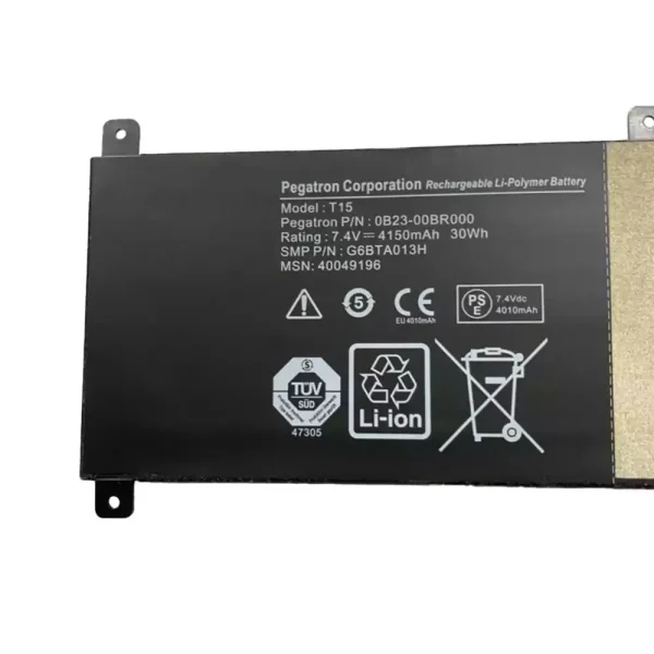 Batería para laptop 0B23-00BR000 G6BTA013H T15 - Image 2
