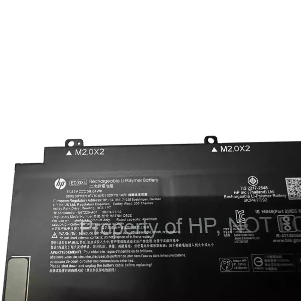 Batería para laptop HP ED03XL - Image 2