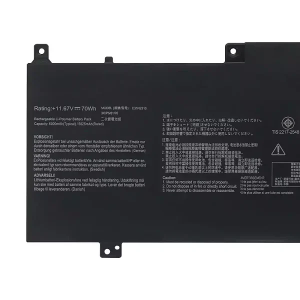 Batería para laptop ASUS C31N2310 - Image 3