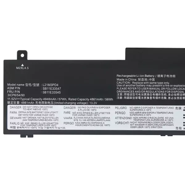 Batería para laptop LENOVO L21M3PD4 - Image 3