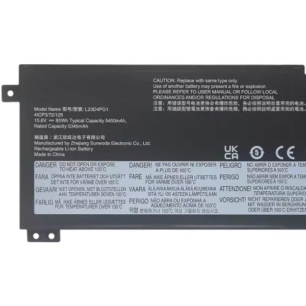 Batería para laptop LENOVO L23N4PG1 L23X4PG1 L23D4PG1 - Image 3
