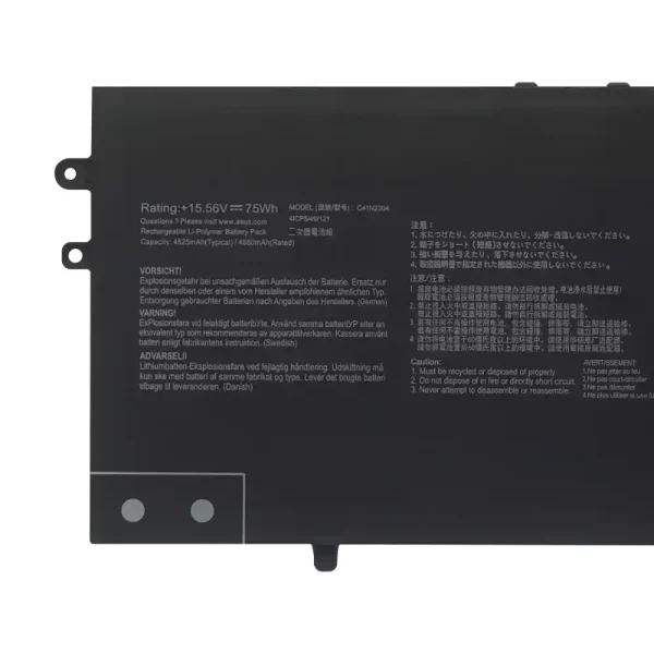 Batería para laptop ASUS C41N2304 - Image 3