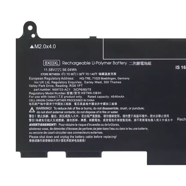 Batería para laptop BX03XL - Image 3