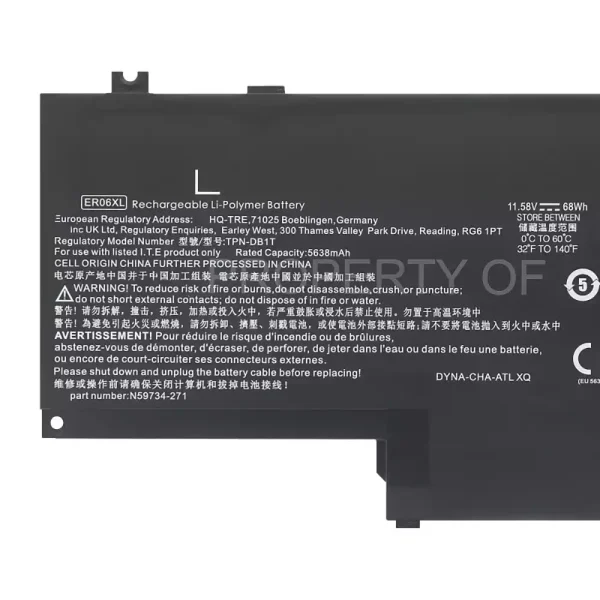 Batería para laptop HP ER06XL TPN-DB1T - Image 3