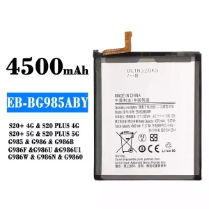 Batería telefono celular EB-BG985ABY para Samsung S20+ 4G/S20 PLUS 4G/S20+ 5G/S20 PLUS 5G