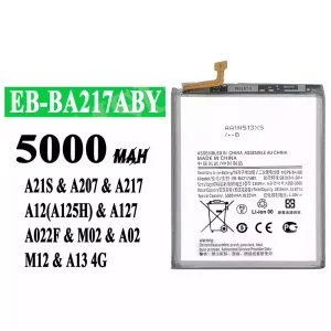 Batería telefono celular EB-BA217ABY para Samsung A21S/A207/A217/A12(A125H)/A127/A022F/M02/A02/M12/A13 4G