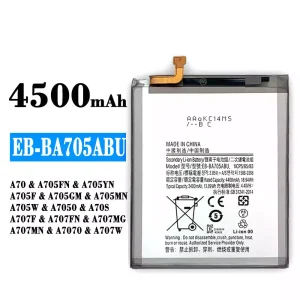 Batería telefono celular EB-BA705ABU para Samsung A70/A70S