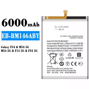 Batería telefono celular EB-BM146ABY para Samsung Galaxy F54/M54 5G/M34 5G/F14 5G/F34 5G