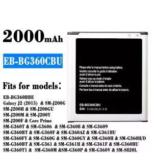 Batería telefono celular EB-BG360CBU para Samsung Galaxy J2 (2015)