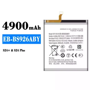 Batería telefono celular EB-BS926ABY para Samsung S24+/S24 Plus