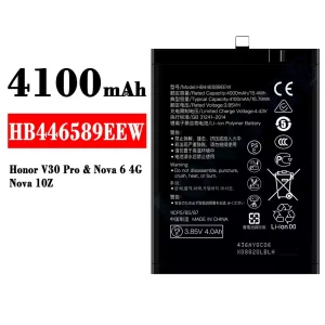 Batería telefono celular HB446589EEW para HUAWEI Honor V30 Pro/Nova 6 4G/Nova 10Z
