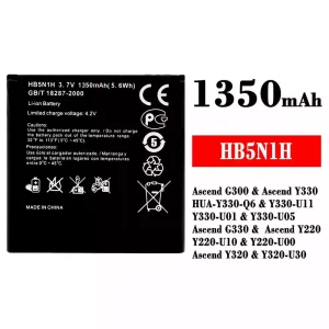 Batería telefono celular HB5N1H para HUAWEI Ascend G300 / Ascend Y330
