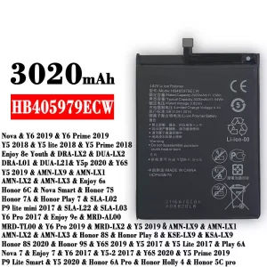 Batería telefono celular HB405979ECW para HUAWEI  Y6 2019 / Y5 2018