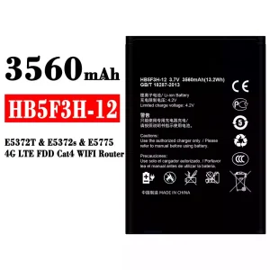 Batería telefono celular HB5F3H-12 para HUAWEI E5372T / E5372s / E5775 / 4G LTE FDD Cat4 WIFI Router