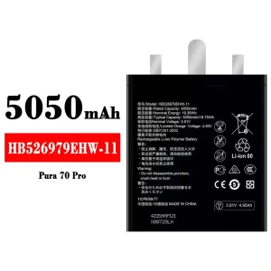 Batería telefono celular HB526979EHW-11 para HUAWEI Pura 70 Pro