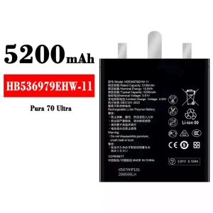Batería telefono celular HB536979EHW-11 para HUAWEI Pura 70 Ultra