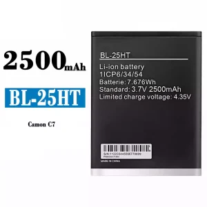 Batería telefono celular BL-25HT para Tecno Camon C7