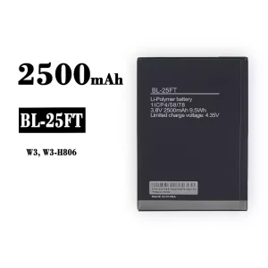 Batería telefono celular BL-25FT para Tecno W3, W3-H806