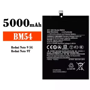 Batería telefono celular BM54 para Xiaomi Redmi Note 9 5G / Redmi Note 9T