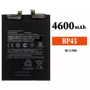 Batería telefono celular BP45 para Xiaomi MI 12 Pro