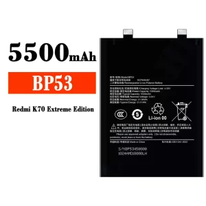 Batería telefono celular BP53 para Xiaomi Redmi K70 Extreme Edition