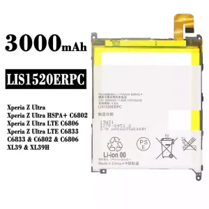 Batería telefono celular LIS1520ERPC para Sony Xperia Z Ultra / Xperia Z Ultra HSPA+ C6802 / Xperia Z Ultra LTE C6806 / Xperia Z Ultra LTE C6833