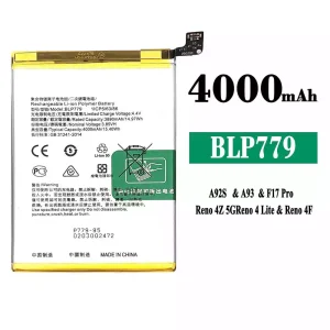 Batería telefono celular BLP779 para OPPO A92S / A93 / F17 Pro / Reno 4Z 5G / Reno 4 Lite / Reno 4F